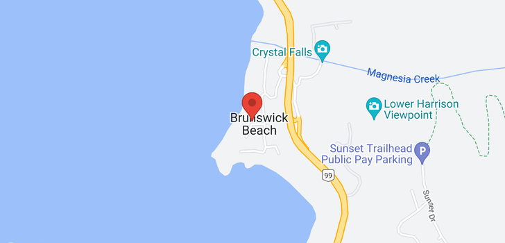 map of 24 BRUNSWICK BEACH ROAD